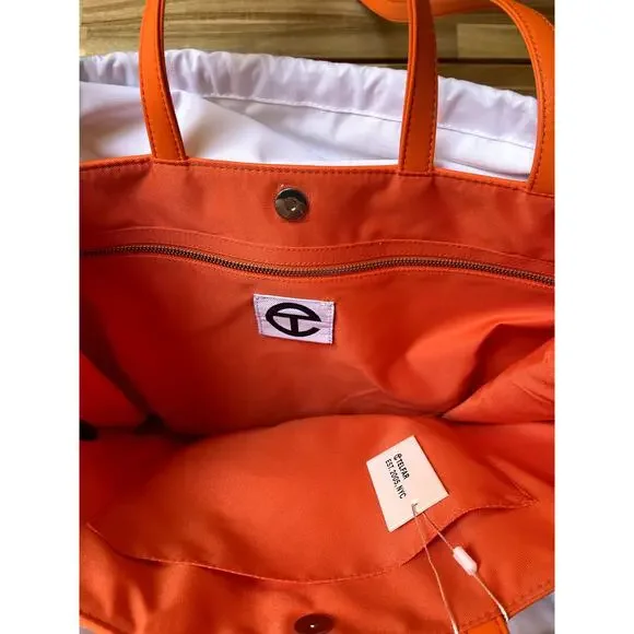 Telfar Large Orange Shopping Tote Bag NEW NWT - Picture 8 of 8
